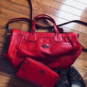 Red Coach Purse • Lightly Used